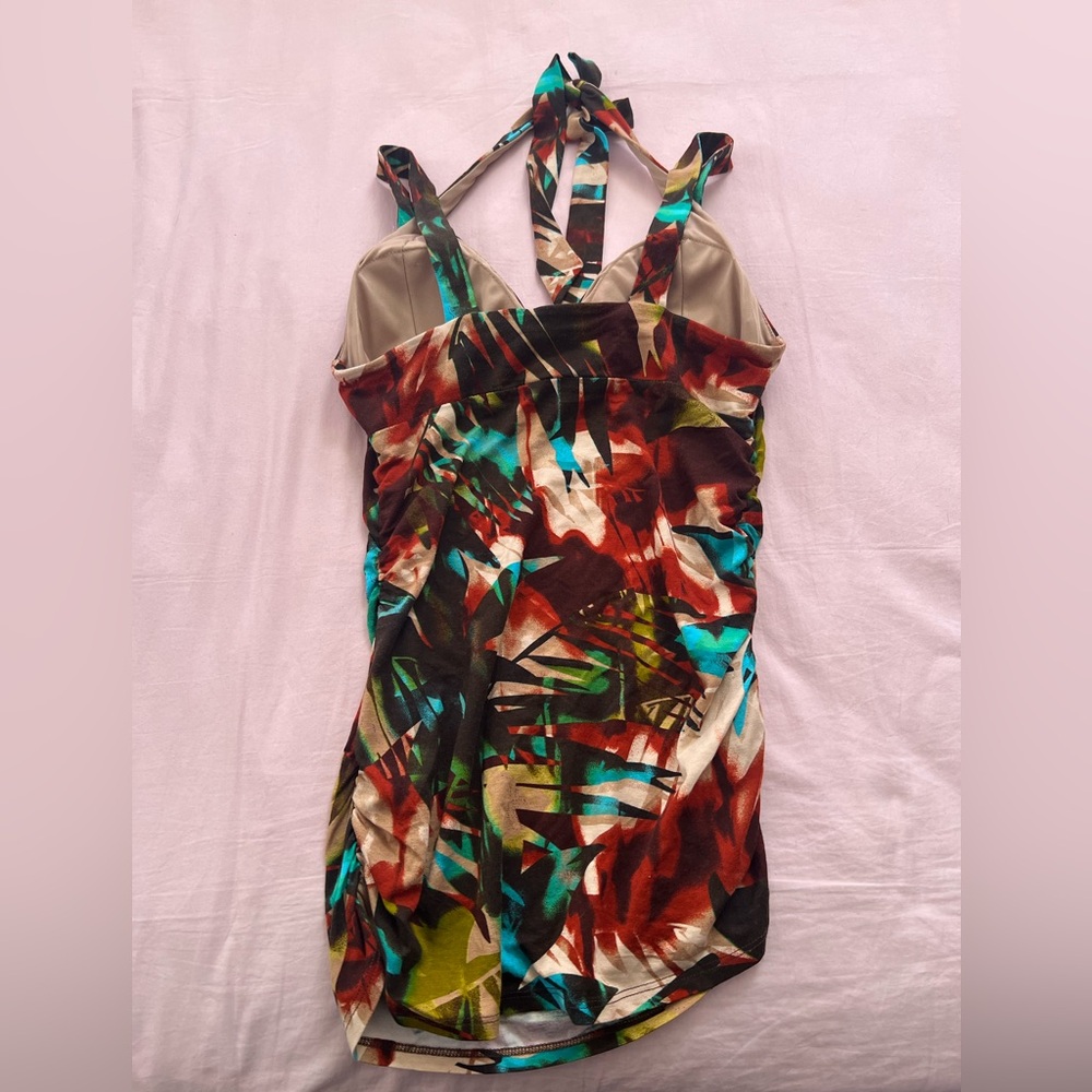 Cache Multicolor Tropical Halter Top - image 3